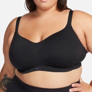 NIKE Dri-fit Training Sports Bra Size XXL Black Alate Minimalist Light Support